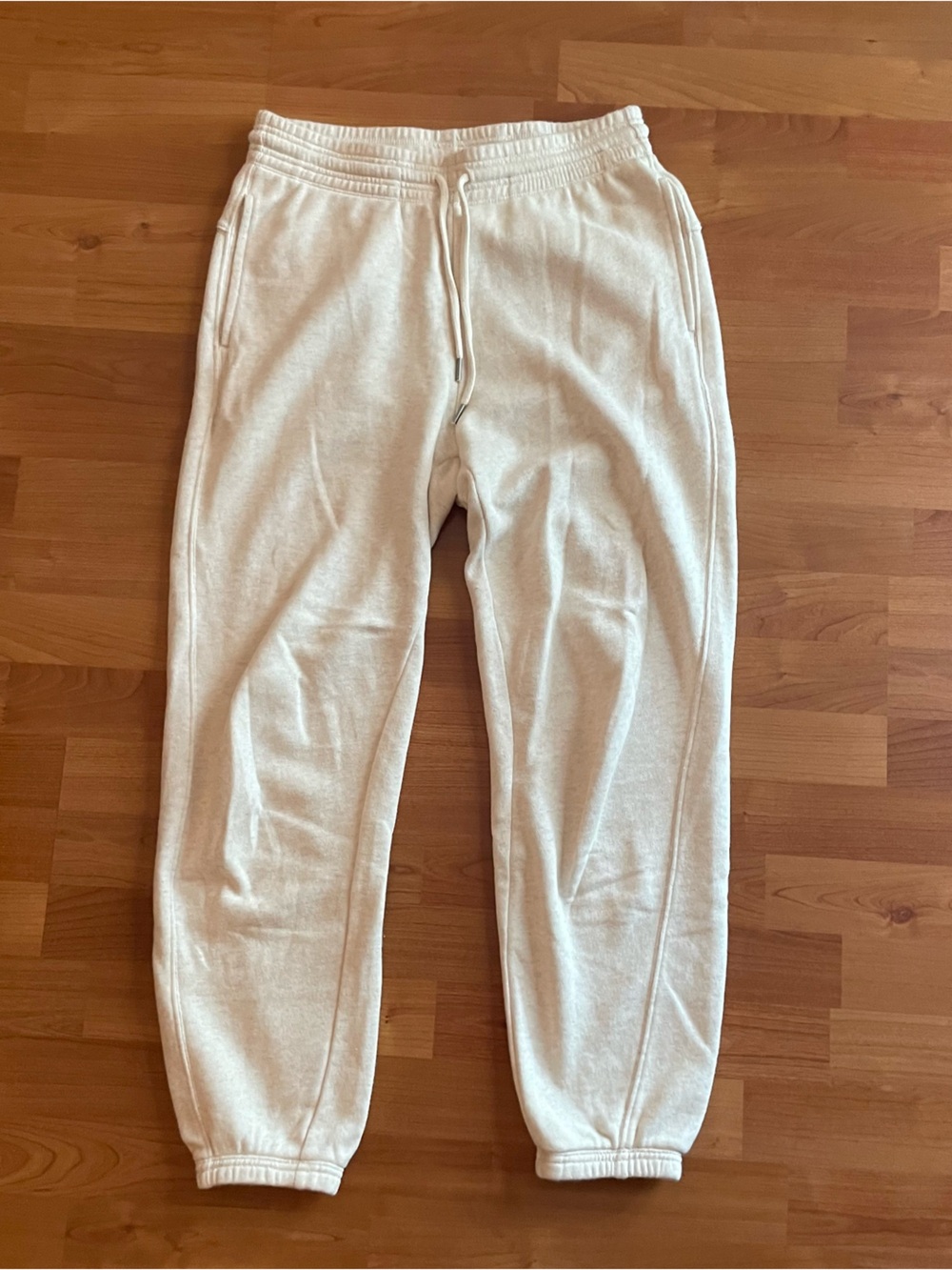 Aerie Cream Ribbed Waistband Lounge Pants